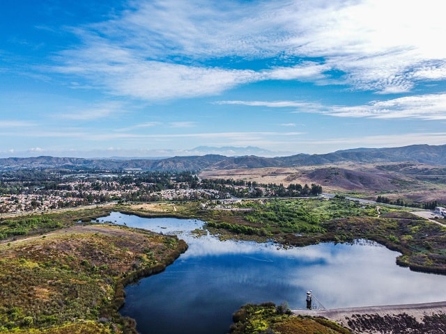 Aerial view of Irvine, California